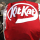Two dogs dressed as a Kit Kat for Halloween